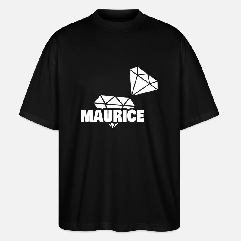 Kostbar Maurice - Stanley/Stella Oversized Unisex Bio T-Shirt Blaster 2.0 - Schwarz