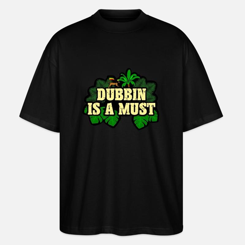Dubbin is a Must - Stanley/Stella Oversized Unisex Organic T-shirt Blaster 2.0 - black
