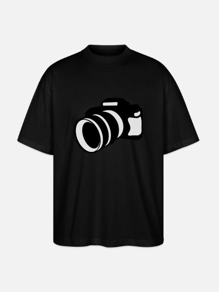 Camera - Stanley/Stella Oversized Unisex Organic T-shirt Blaster 2.0 - black
