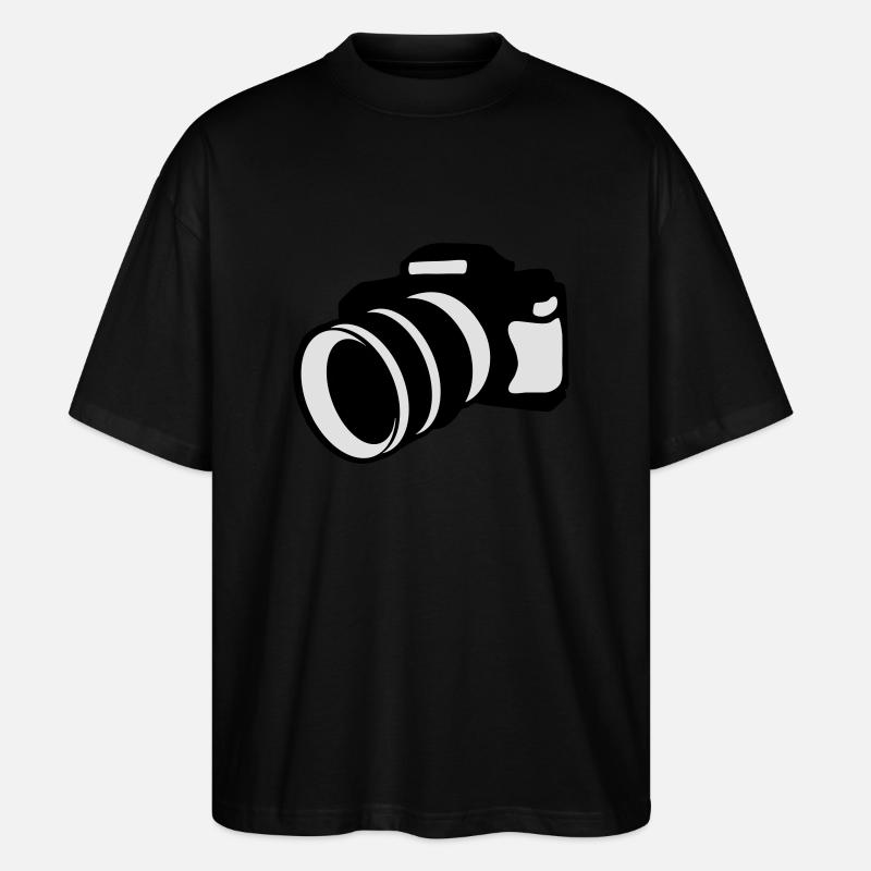 Camera - Stanley/Stella Oversized Unisex Organic T-shirt Blaster 2.0 - black