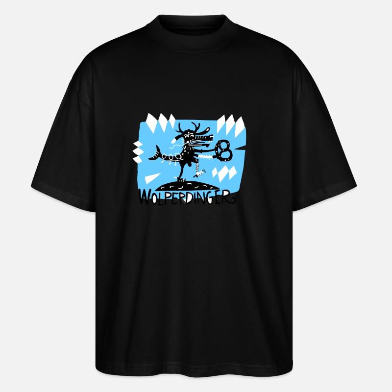 Wolperdinger - Stanley/Stella Oversized Unisex Bio T-Shirt Blaster 2.0 - Schwarz