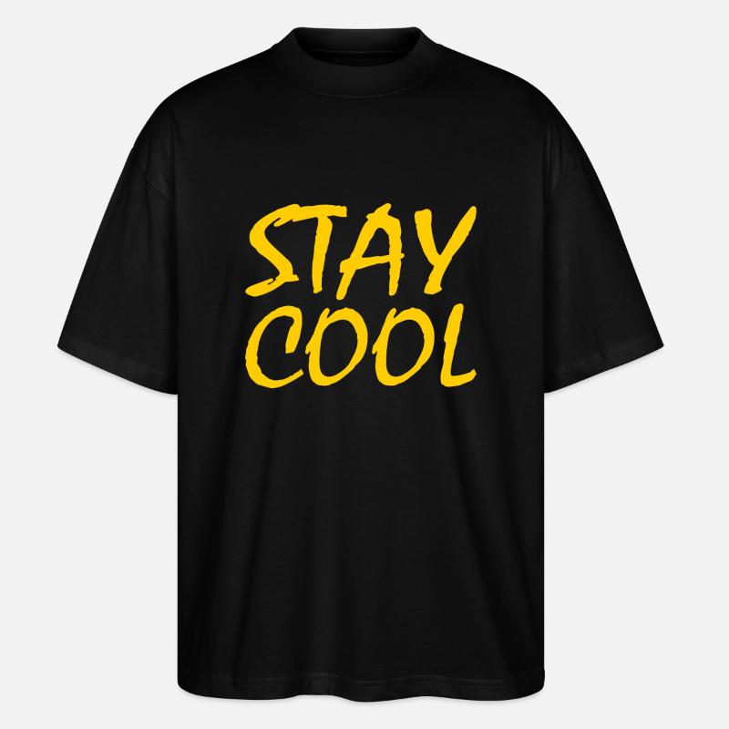 Stay cool - Stanley/Stella Oversized Unisex Bio T-Shirt Blaster 2.0 - Schwarz