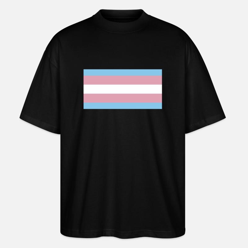Fierté trans - T-shirt bio Blaster 2.0 coupe oversize Stanley/Stella Unisexe - noir