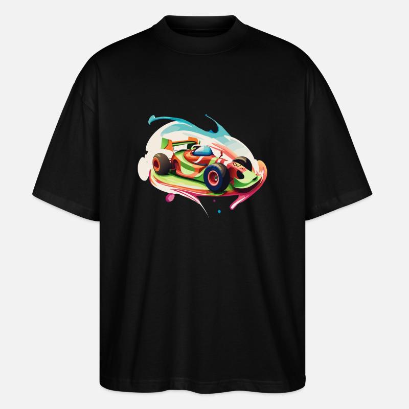 Candy Racecar - Stanley/Stella Oversized Unisex Bio T-Shirt Blaster 2.0 - Schwarz