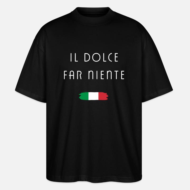 Il dolce far niente - Stanley/Stella Oversized Unisex Organic T-shirt Blaster 2.0 - black