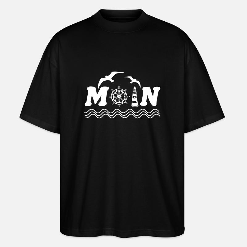 Moin - Stanley/Stella Oversized Unisex Bio T-Shirt Blaster 2.0 - Schwarz