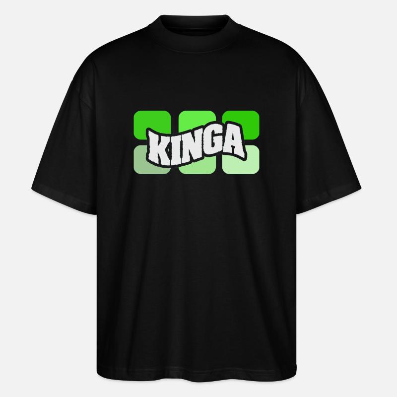 Name Kinga - Stanley/Stella Oversized Unisex Bio T-Shirt Blaster 2.0 - Schwarz