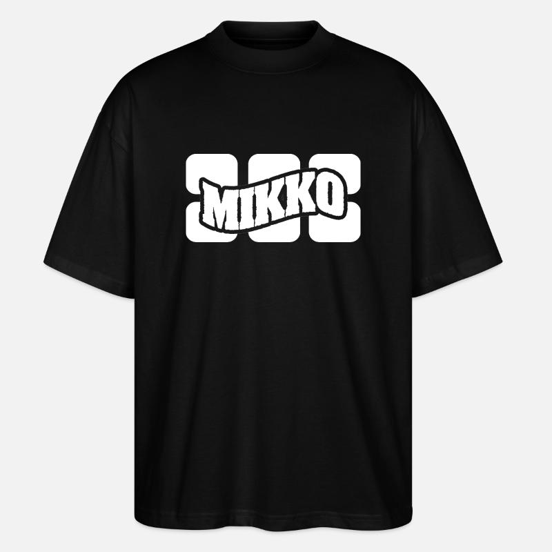 Mikko comme nom - T-shirt bio Blaster 2.0 coupe oversize Stanley/Stella Unisexe - noir