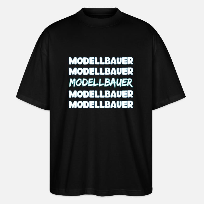 Gift for model builder - Stanley/Stella Oversized Unisex Organic T-shirt Blaster 2.0 - black