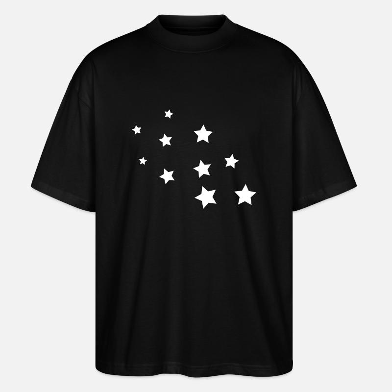 sterne - Stanley/Stella Oversized Unisex Bio T-Shirt Blaster 2.0 - Schwarz