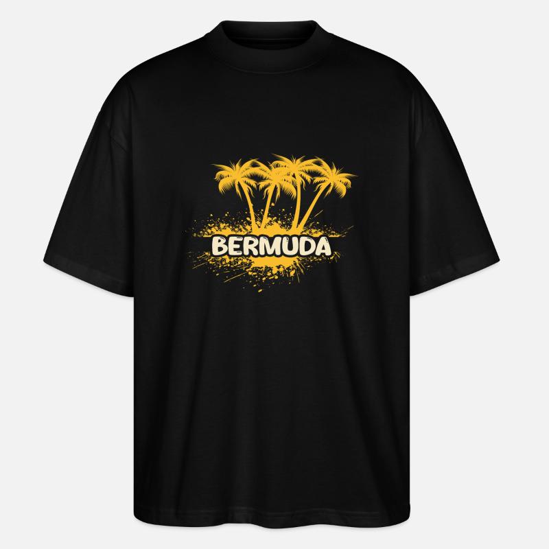 Party Bermuda - Stanley/Stella Oversized Unisex Bio T-Shirt Blaster 2.0 - Schwarz