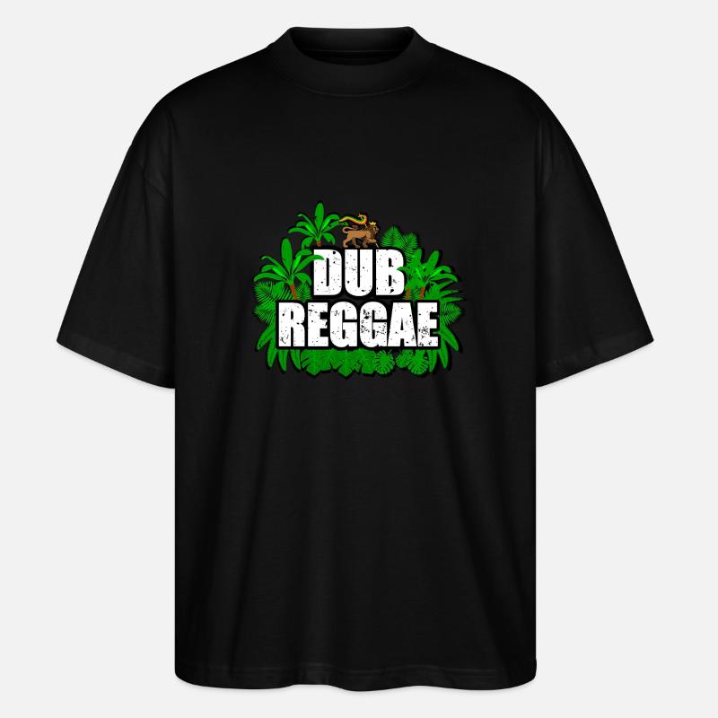 Reggae Dub - Stanley/Stella Oversized Unisex Bio T-Shirt Blaster 2.0 - Schwarz
