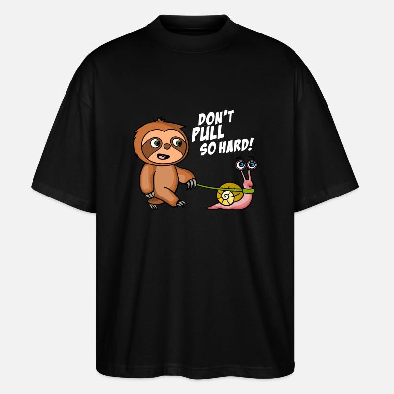 Don't pull so hard. Don't pull like that. Black Shirts - Stanley/Stella Oversized Unisex Organic T-shirt Blaster 2.0 - black