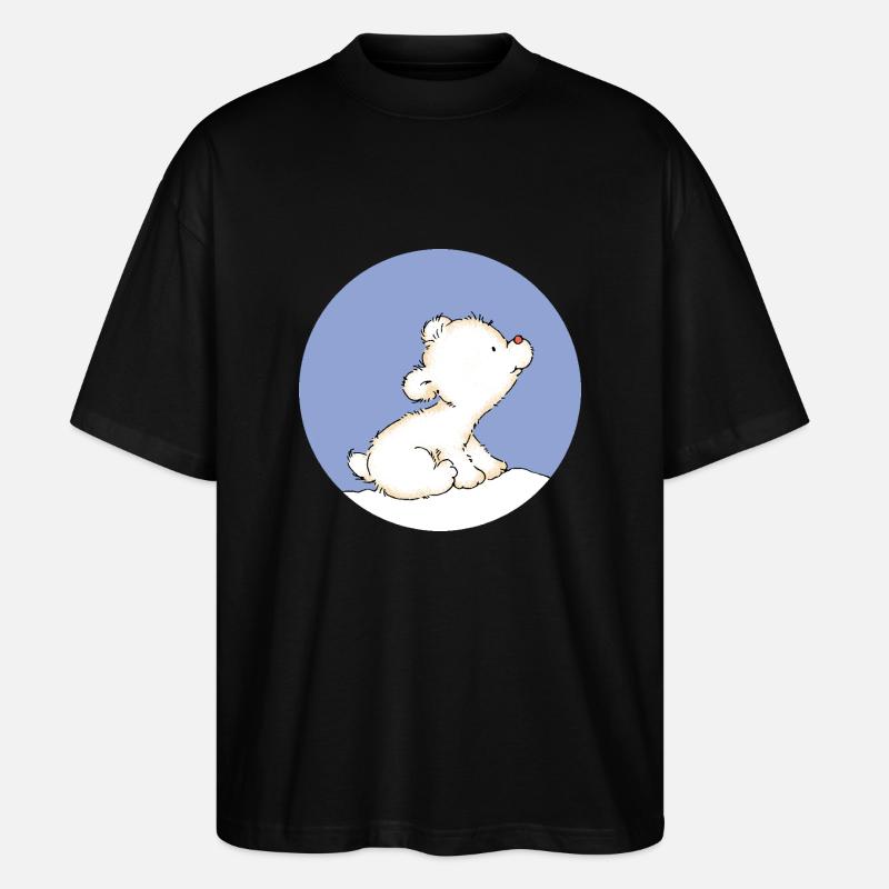 Baby Polar Bear - Stanley/Stella Oversized Unisex Bio T-Shirt Blaster 2.0 - Schwarz