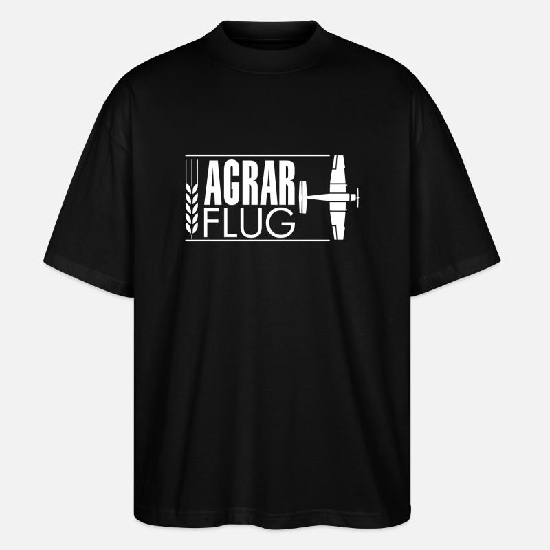 AGRARFLUG - Stanley/Stella Oversized Unisex Bio T-Shirt Blaster 2.0 - Schwarz