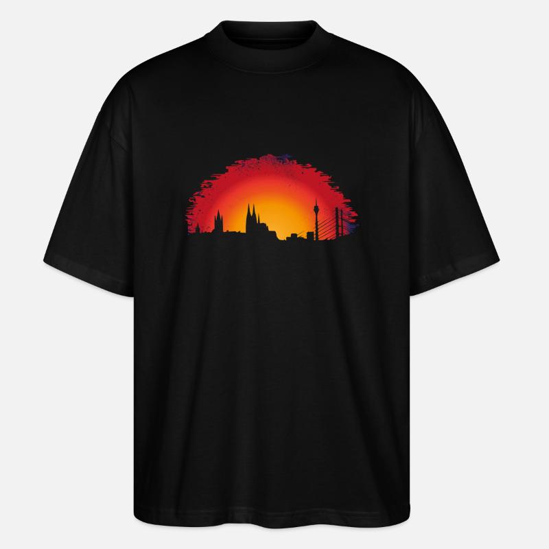 Köln - Stanley/Stella Oversized Unisex Bio T-Shirt Blaster 2.0 - Schwarz