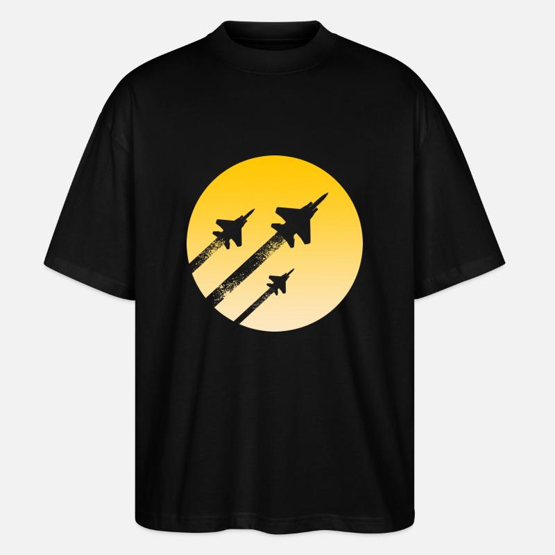 Jets - Stanley/Stella Oversized Unisex Bio T-Shirt Blaster 2.0 - Schwarz
