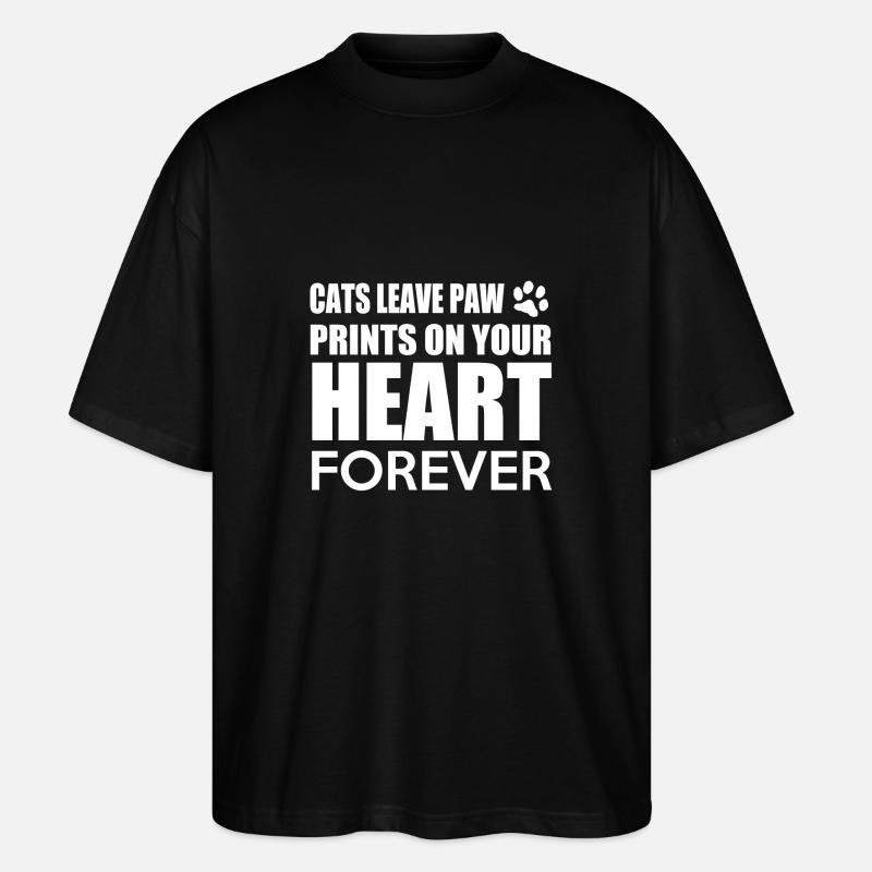 Amateurs de chats - T-shirt bio Blaster 2.0 coupe oversize Stanley/Stella Unisexe - noir