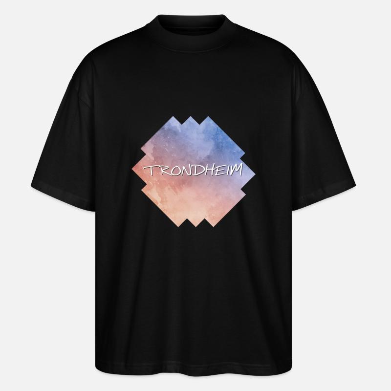 Trondheim - Stanley/Stella Oversized Unisex Bio T-Shirt Blaster 2.0 - Schwarz