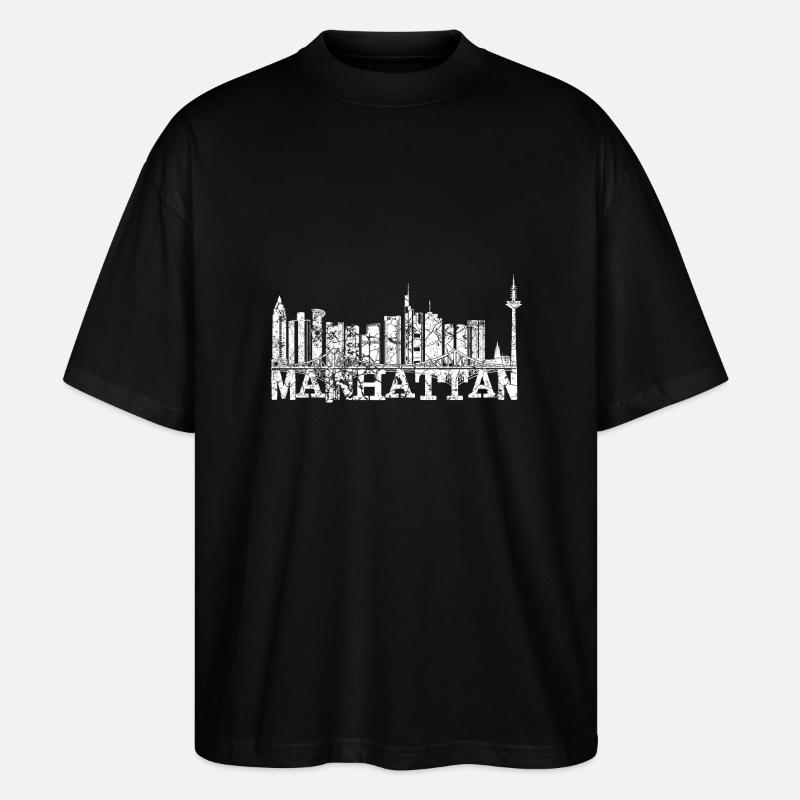 Mainhattan FFM - Stanley/Stella Oversized Unisex Bio T-Shirt Blaster 2.0 - Schwarz