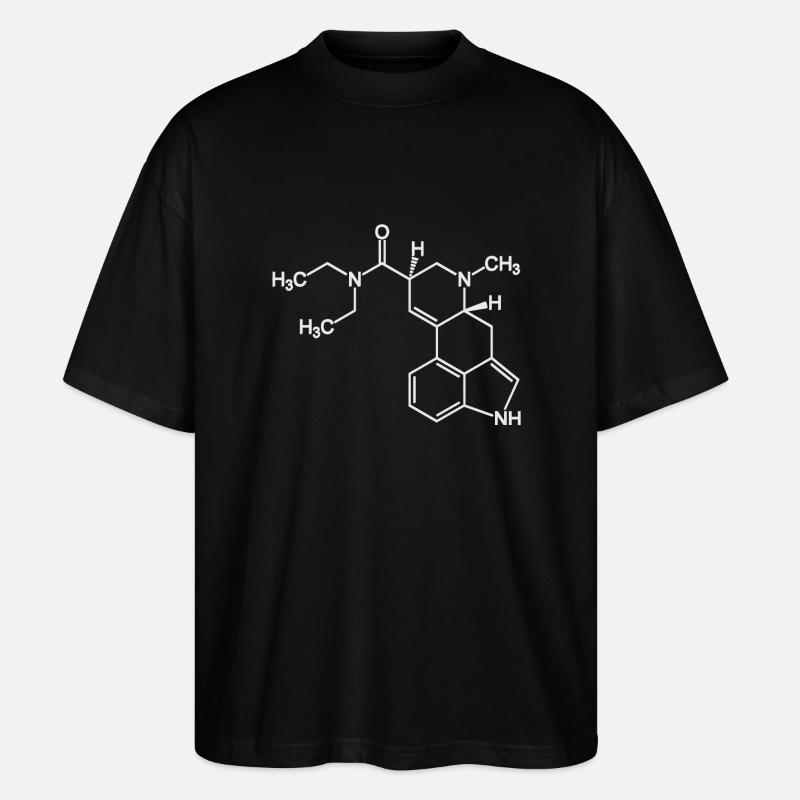 acid-lsd25 molekül - Stanley/Stella Oversized Unisex Bio T-Shirt Blaster 2.0 - Schwarz