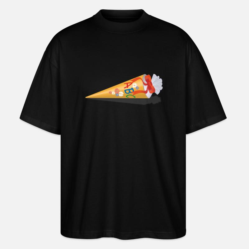 Schultüte zur Einschulung - Stanley/Stella Oversized Unisex Bio T-Shirt Blaster 2.0 - Schwarz