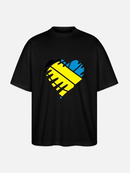 Beachvolley Love - Stanley/Stella Oversized Unisex Bio T-Shirt Blaster 2.0 - Schwarz