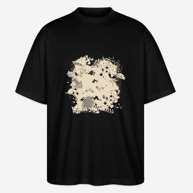 Vector background de - Stanley/Stella Oversized Unisex Bio T-Shirt Blaster 2.0 - Schwarz