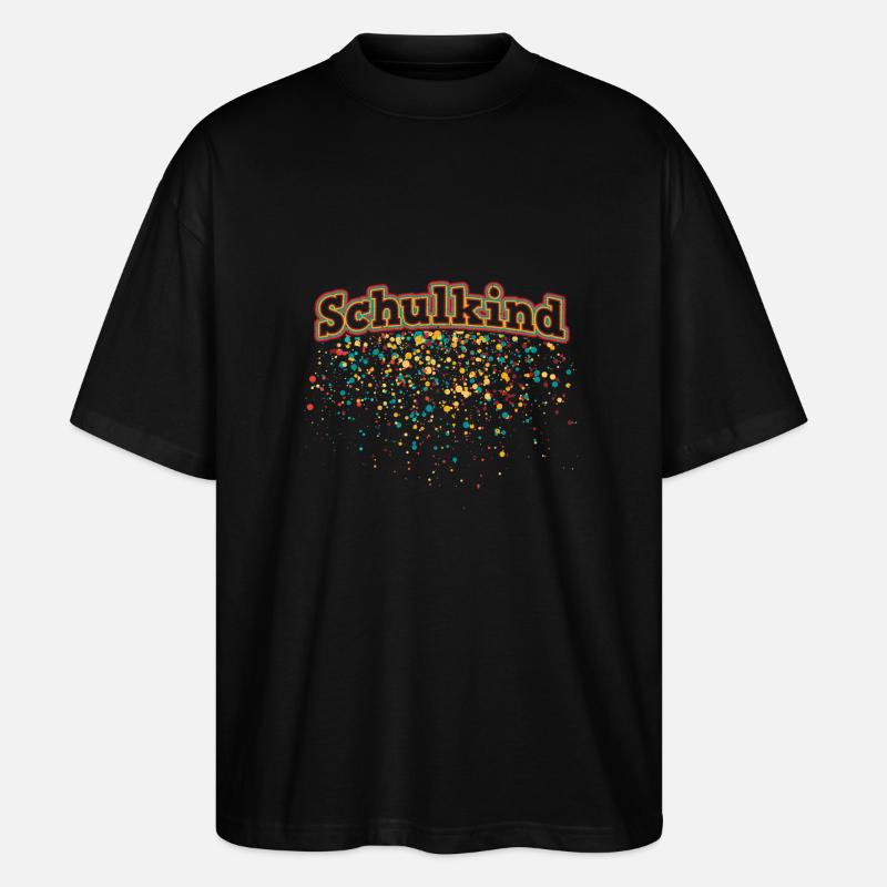 Einschulung - Stanley/Stella Oversized Unisex Bio T-Shirt Blaster 2.0 - Schwarz