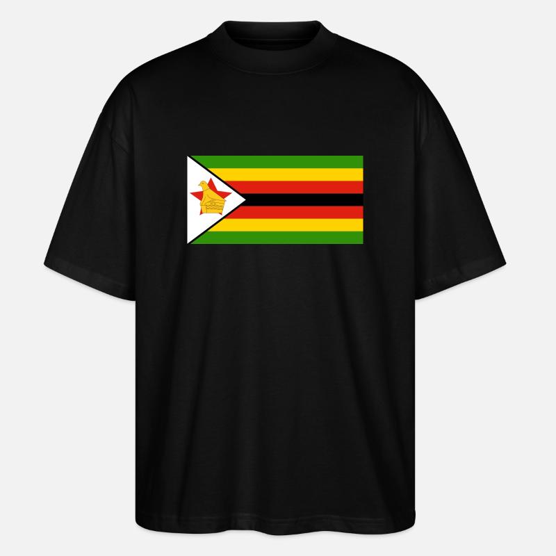 Simbabwe - Stanley/Stella Oversized Unisex Bio T-Shirt Blaster 2.0 - Schwarz