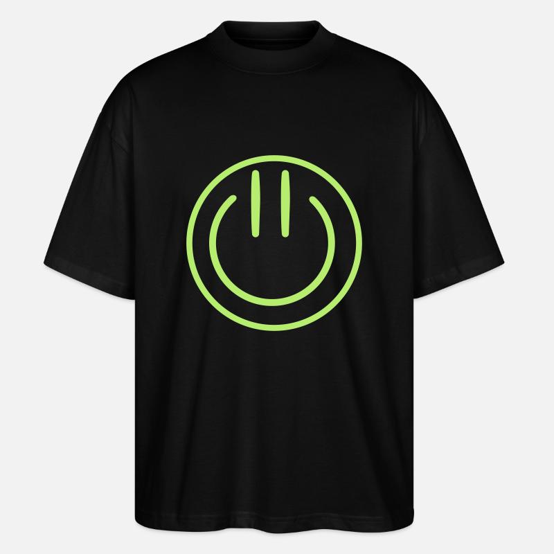 Smile on - Stanley/Stella Oversized Unisex Bio T-Shirt Blaster 2.0 - Schwarz