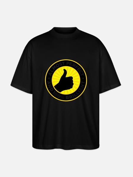 Almost perfect and awesome - Stanley/Stella Oversized Unisex Organic T-shirt Blaster 2.0 - black