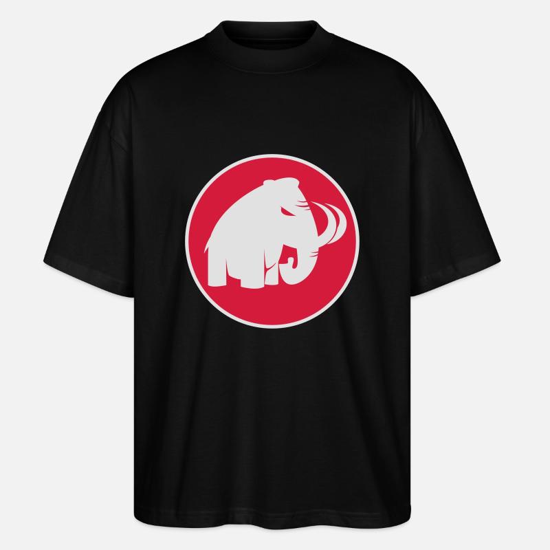 angry mammoth böses Mammut - Stanley/Stella Oversized Unisex Bio T-Shirt Blaster 2.0 - Schwarz