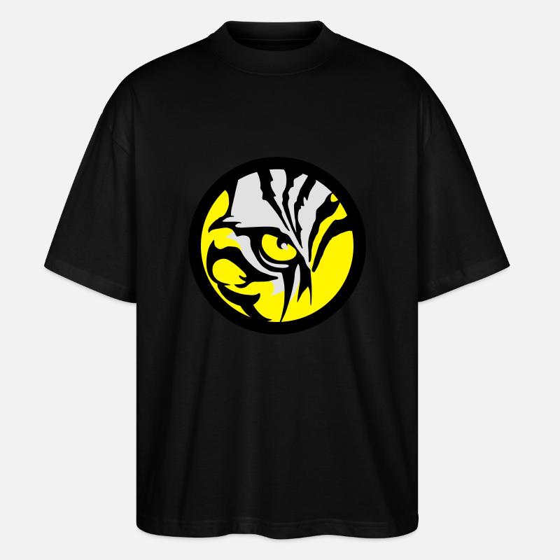 Tiger Eye - Stanley/Stella Oversized Unisex Bio T-Shirt Blaster 2.0 - Schwarz