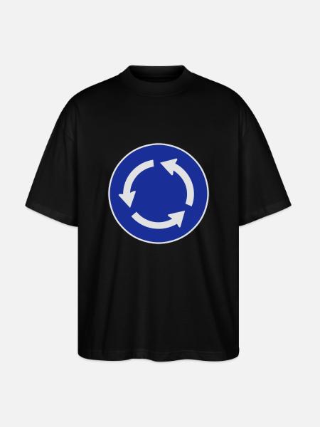 Kreisverkehr - Stanley/Stella Oversized Unisex Bio T-Shirt Blaster 2.0 - Schwarz