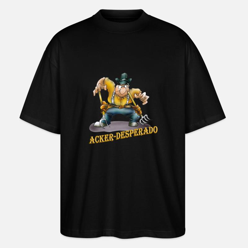 Acker-Desperado - Stanley/Stella Oversized Unisex Bio T-Shirt Blaster 2.0 - Schwarz