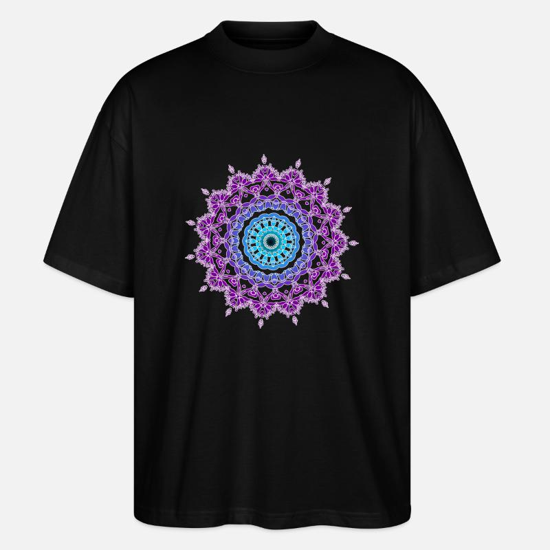 Mandala - T-shirt bio Blaster 2.0 coupe oversize Stanley/Stella Unisexe - noir