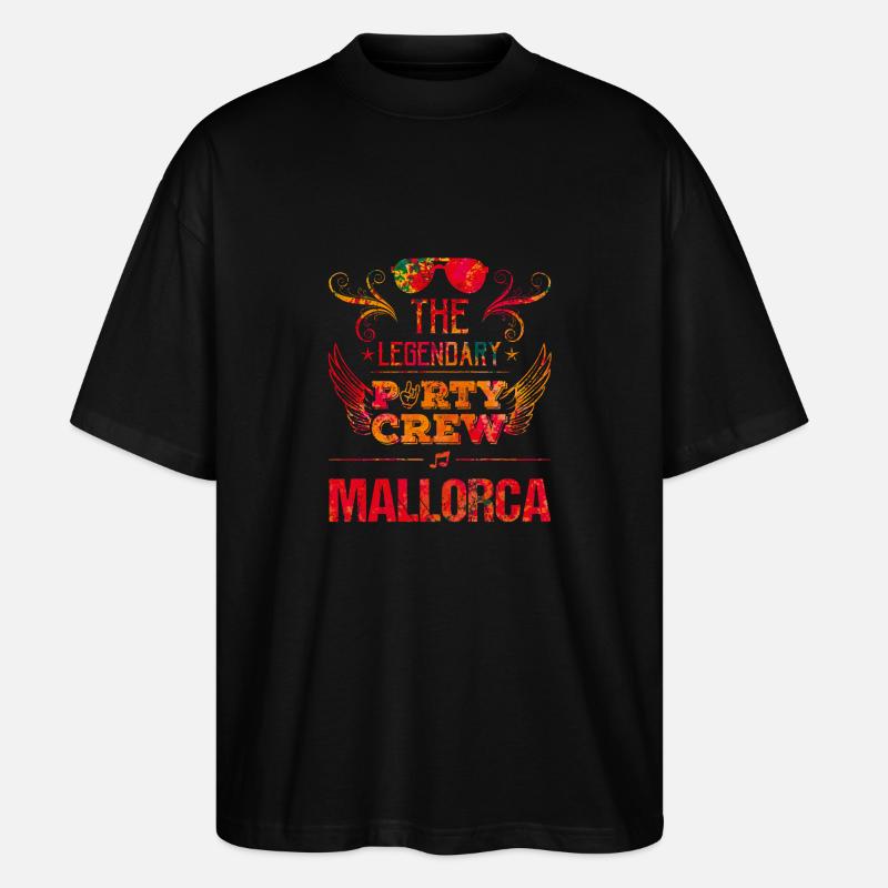 mallorca party crew - Stanley/Stella Oversized Unisex Bio T-Shirt Blaster 2.0 - Schwarz