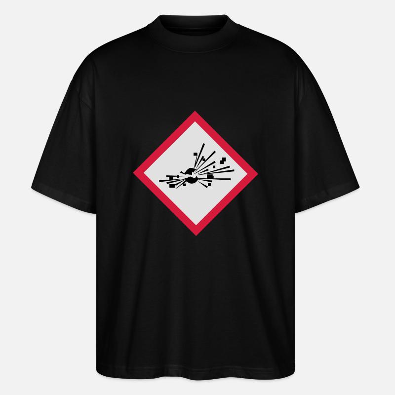 explosionsgefaehrlich - Stanley/Stella Oversized Unisex Bio T-Shirt Blaster 2.0 - Schwarz