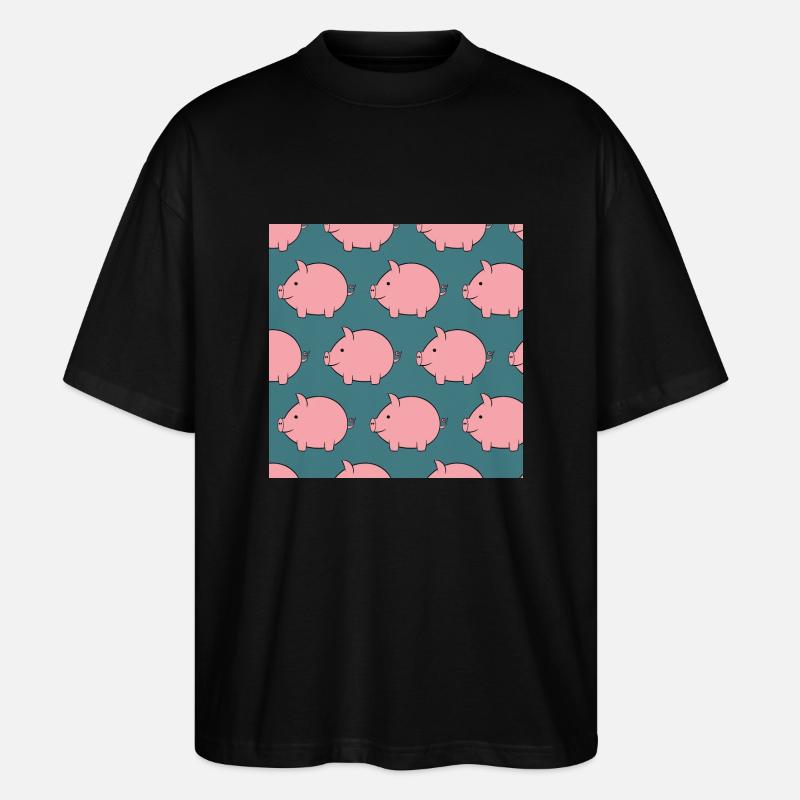 Petits cochons - T-shirt bio Blaster 2.0 coupe oversize Stanley/Stella Unisexe - noir