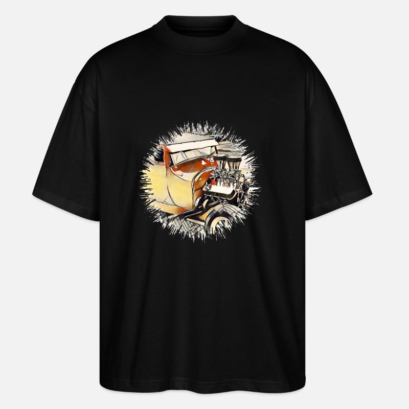 Auto - Stanley/Stella Oversized Unisex Bio T-Shirt Blaster 2.0 - Schwarz