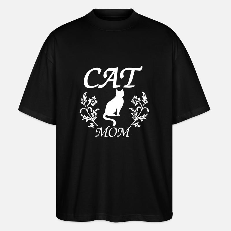 Katze - Stanley/Stella Oversized Unisex Bio T-Shirt Blaster 2.0 - Schwarz