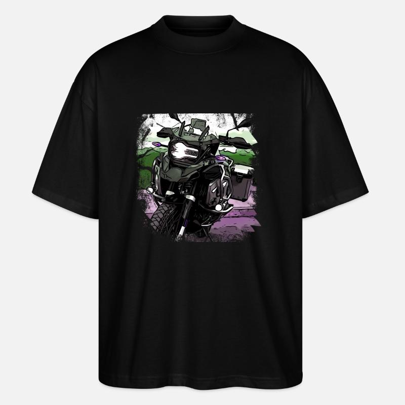Motorrad GS black - Stanley/Stella Oversized Unisex Bio T-Shirt Blaster 2.0 - Schwarz
