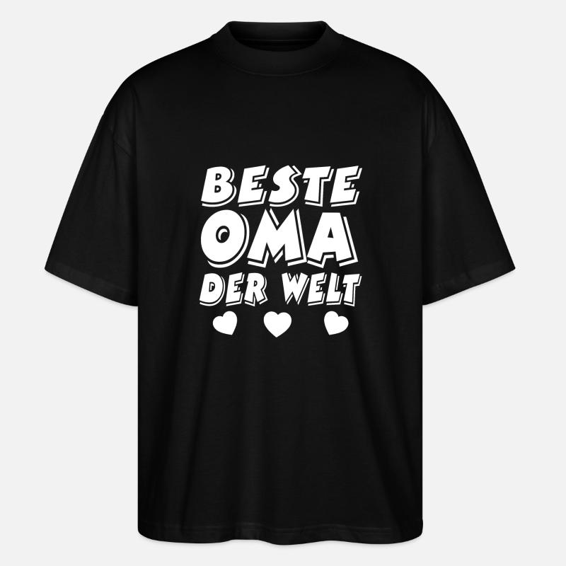 Oma - Stanley/Stella Oversized Unisex Bio T-Shirt Blaster 2.0 - Schwarz