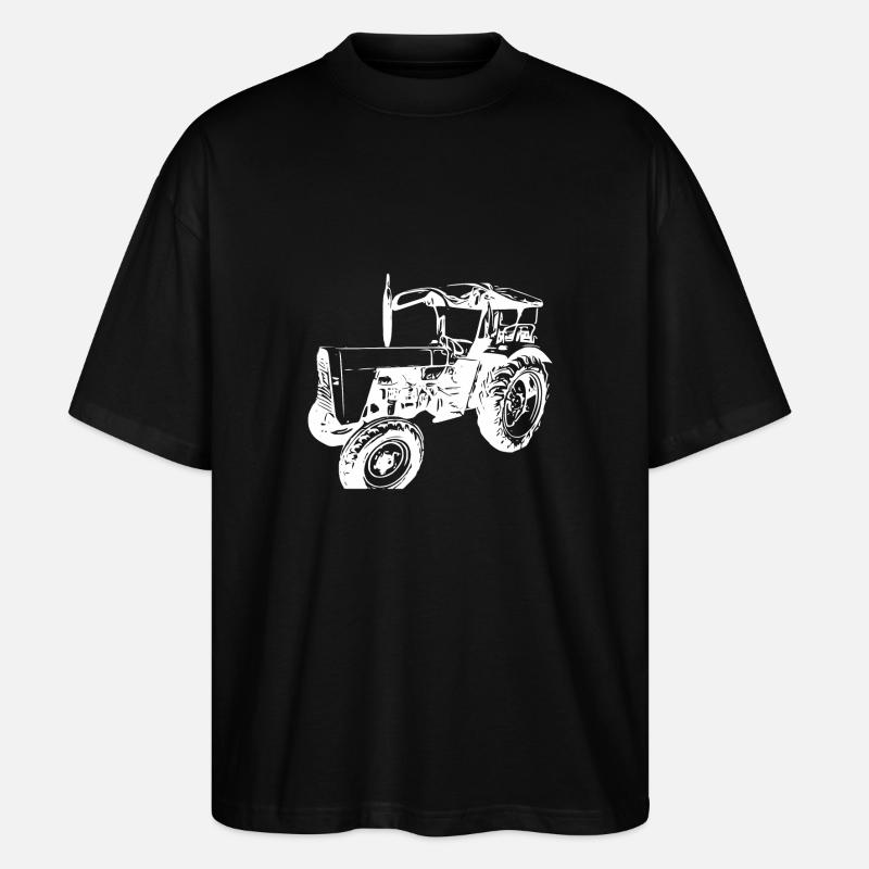 Traktor - Stanley/Stella Oversized Unisex Bio T-Shirt Blaster 2.0 - Schwarz
