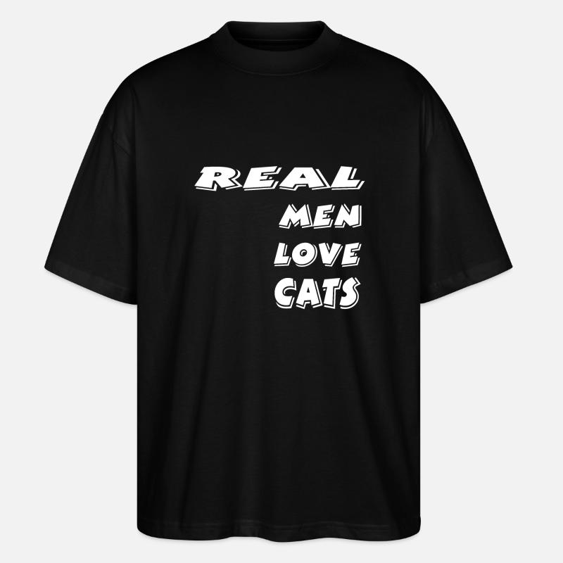 Katzen - Stanley/Stella Oversized Unisex Bio T-Shirt Blaster 2.0 - Schwarz