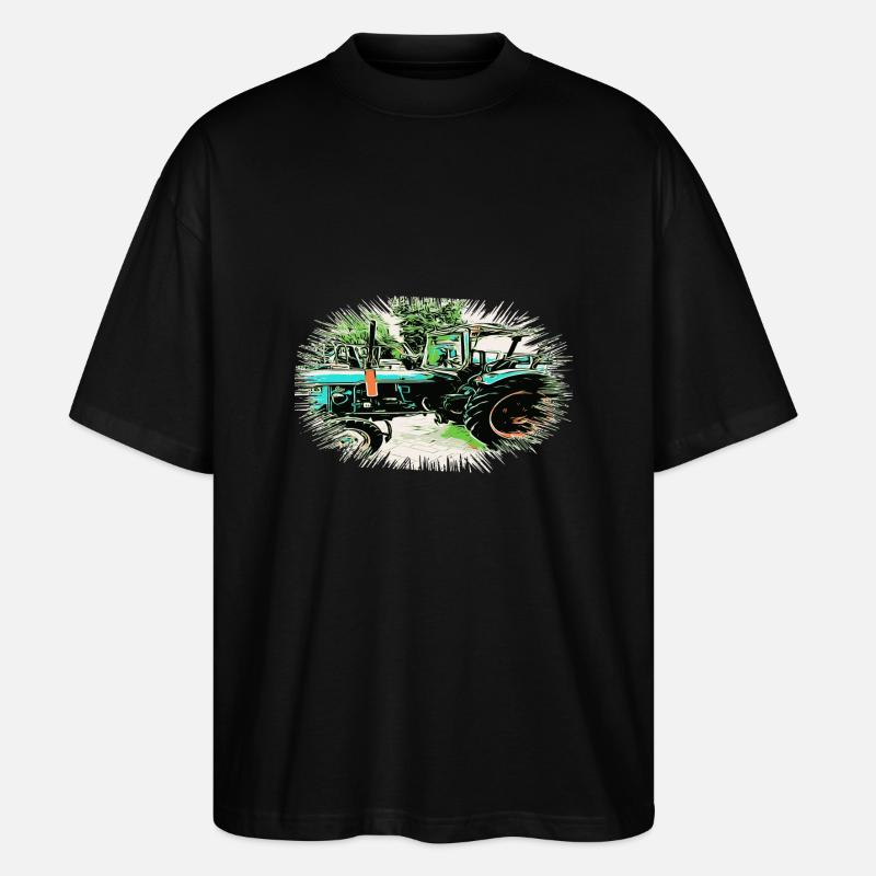 Traktor - Stanley/Stella Oversized Unisex Bio T-Shirt Blaster 2.0 - Schwarz