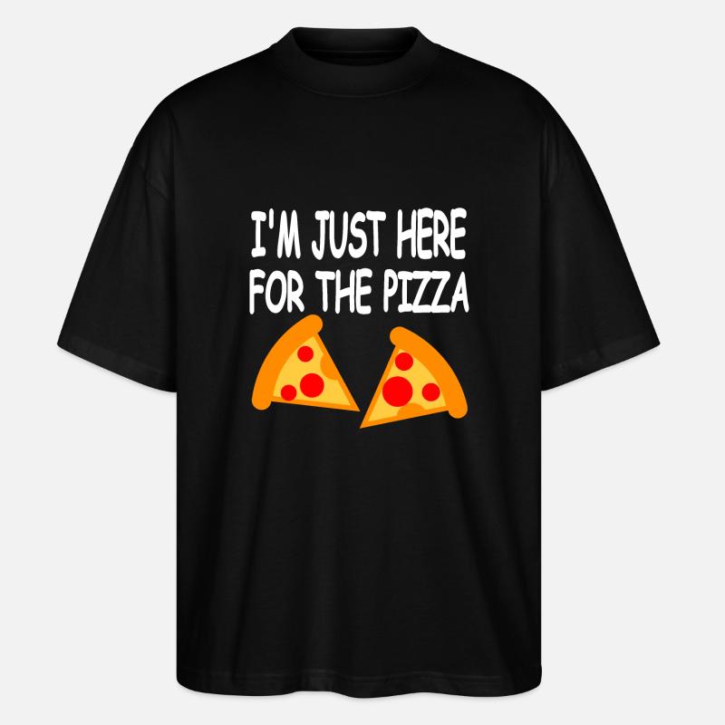 Pizza - Stanley/Stella Oversized Unisex Bio T-Shirt Blaster 2.0 - Schwarz