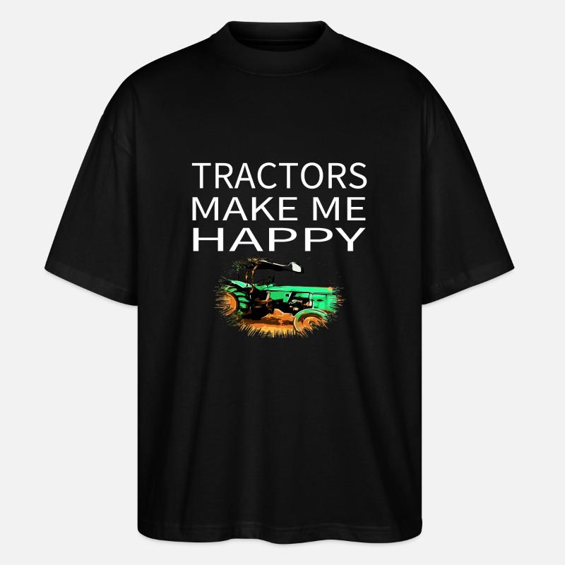 Traktor - Stanley/Stella Oversized Unisex Bio T-Shirt Blaster 2.0 - Schwarz