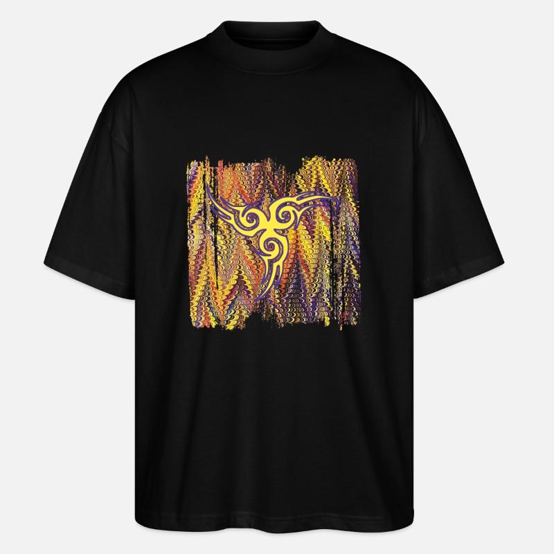 keltisches symbol 17 e 281 - Stanley/Stella Oversized Unisex Bio T-Shirt Blaster 2.0 - Schwarz